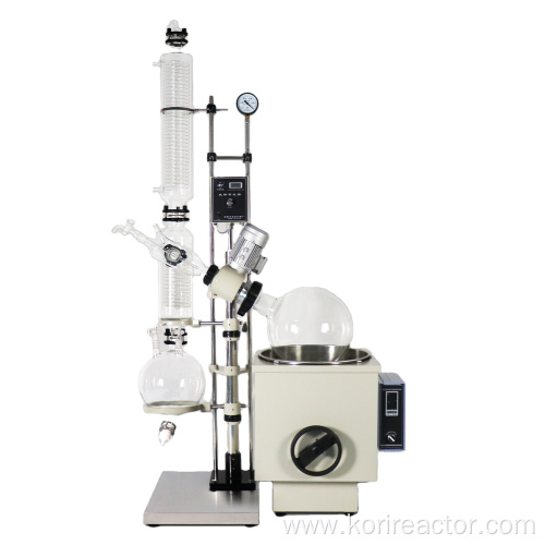 CE Rotary evaporator with vacuum pump and chiller